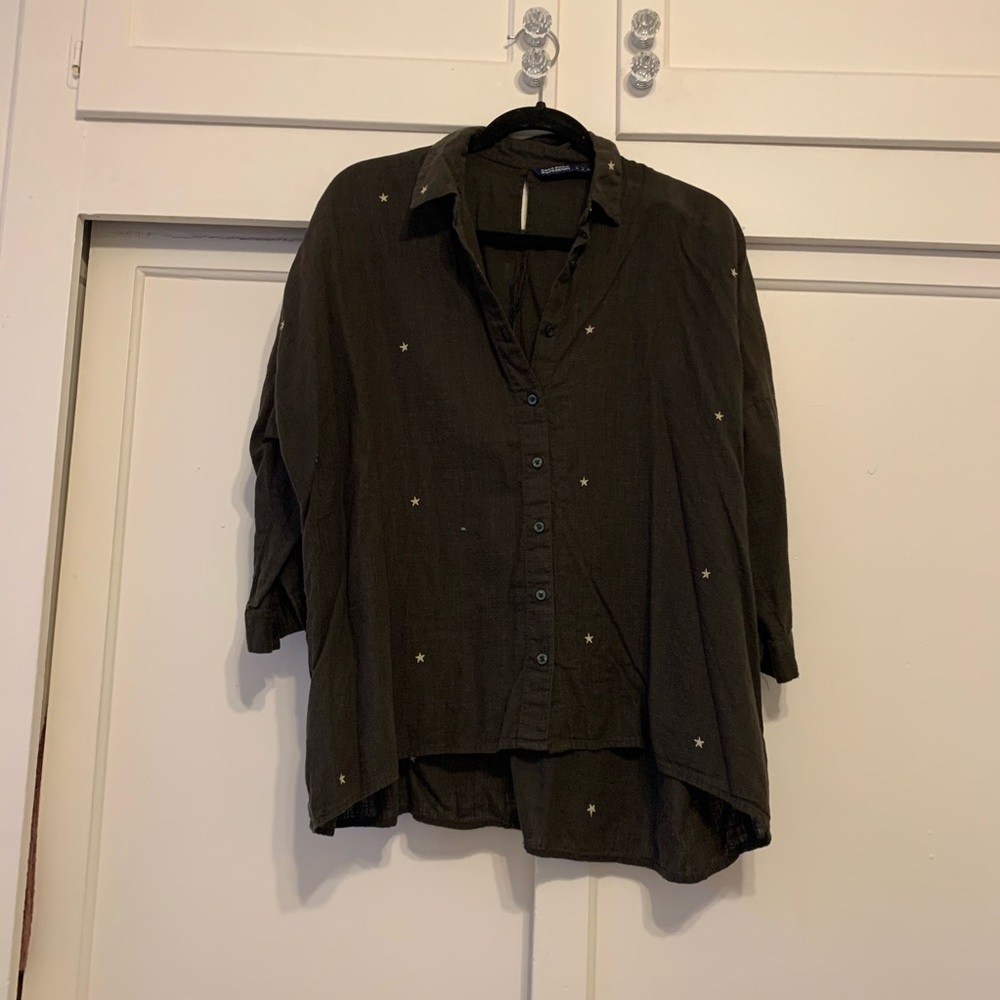 Zara star printed blouse